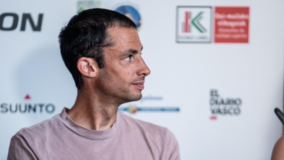 Killian Jornet, en la rueda de prensa previa