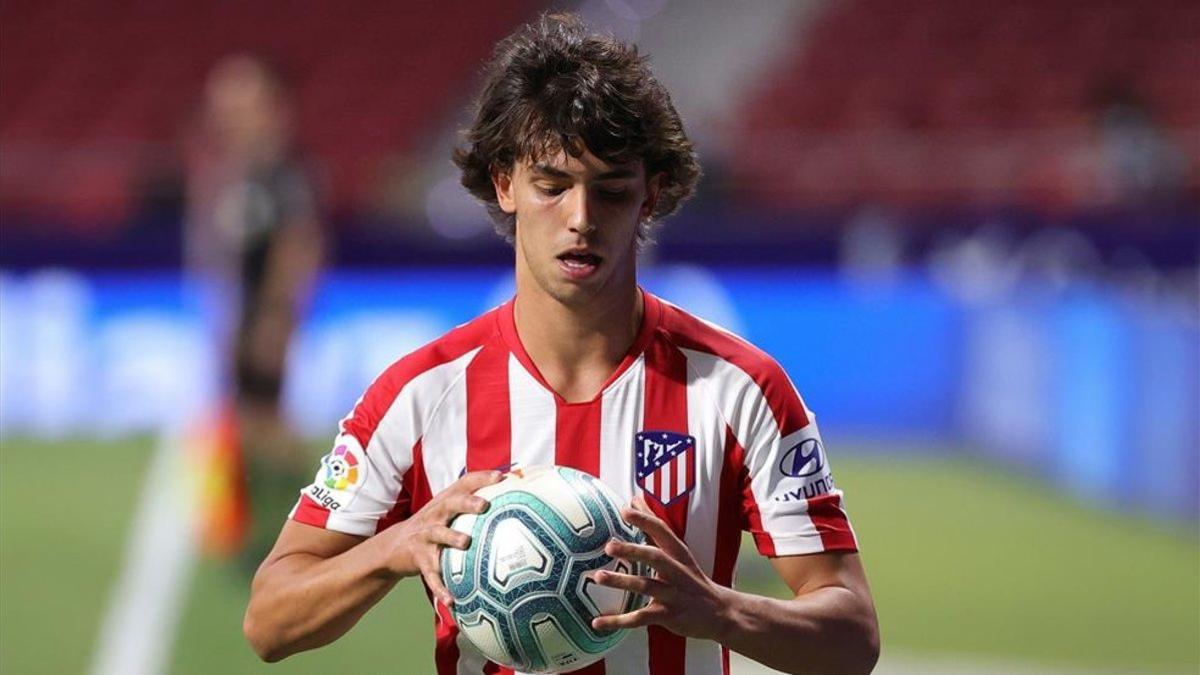 Joao Félix, en su último partido con el Atlético antes de la lesión