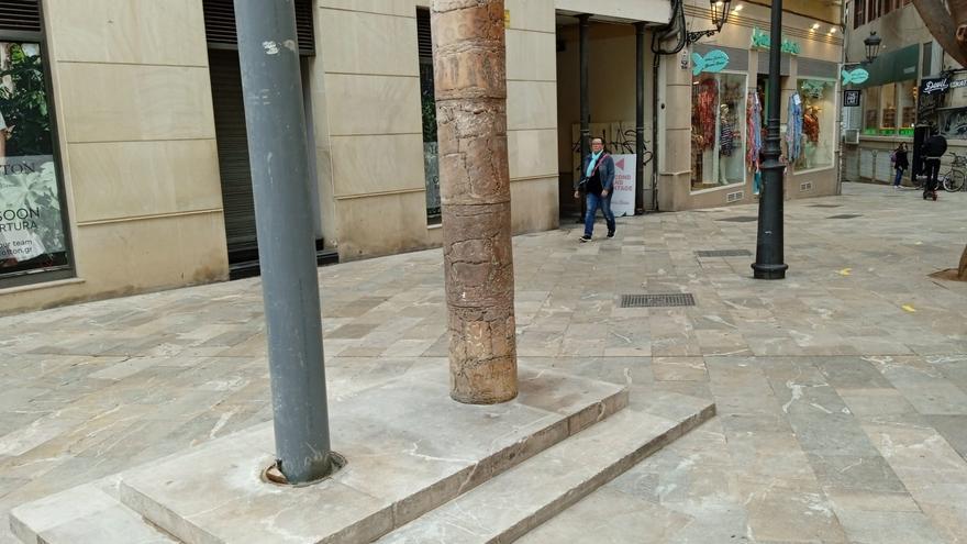 El ayuntamiento de Palma restaura la escultura de Margalida Escales en la plaza Marqués de Palmer