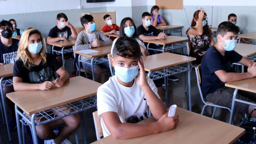 Una classe amb alumnes d&#039;ESO a l&#039;institut Cristòfol Despuig de Tortosa