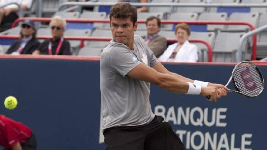 El tenista canadiense Milos Raonic