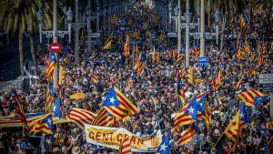 La manifestación de la Diada convocada por la ANC en 2022