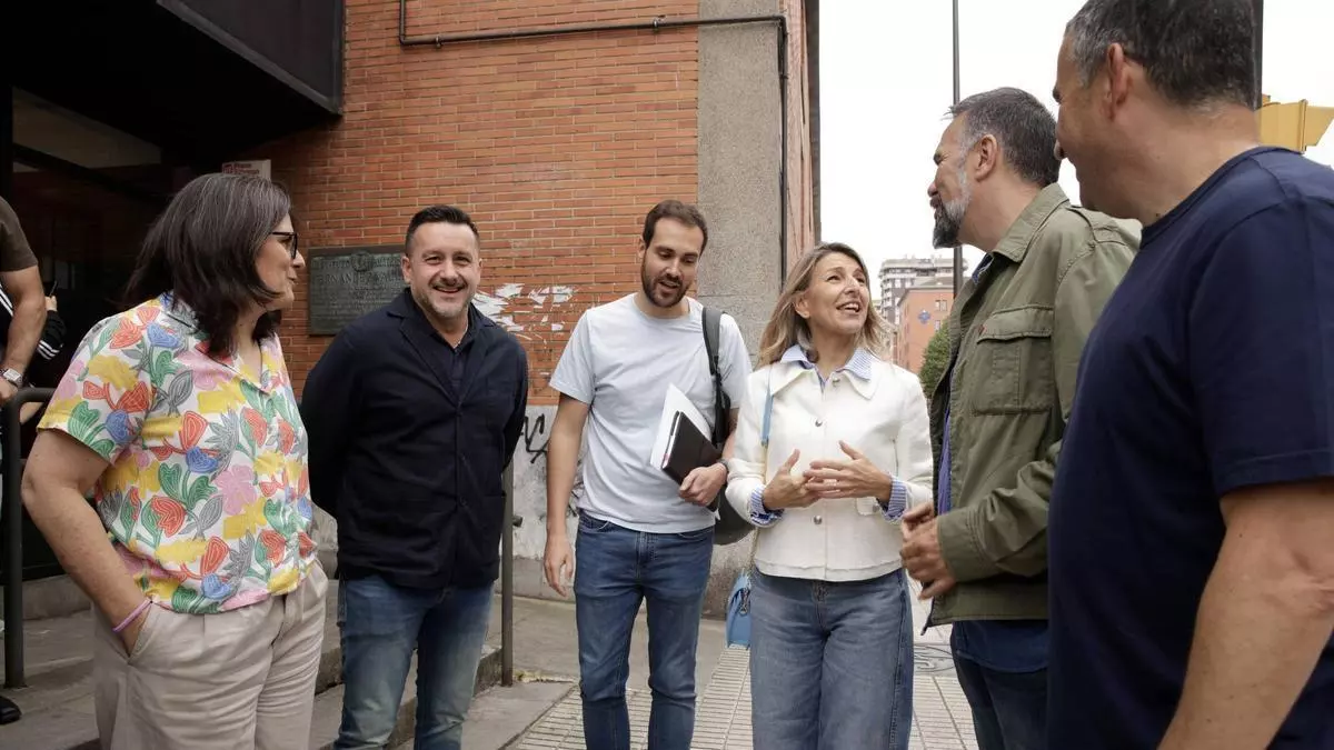 La visita de la vicepresidenta Yolanda Díaz a Gijón: una defensa de la participación pública de Arcelor y "movilizarse" por la vivienda