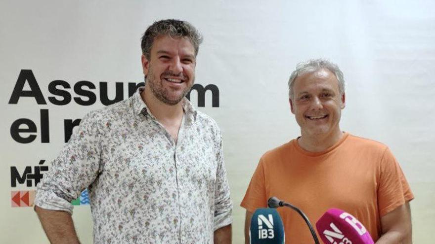 Los líderes de Més per Mallorca, Lluís Apesteguia y Jaume Alzamora.