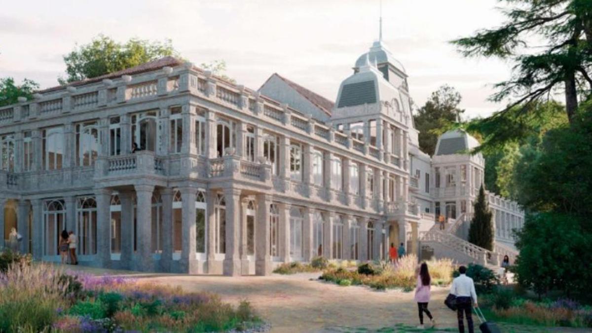 Recreación de cómo quedará el Pazo tras su restauración.