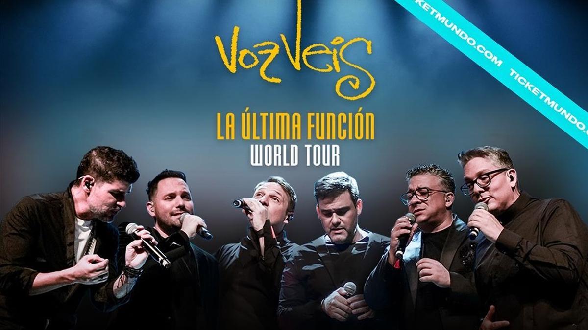 Cartel promocional de los conciertos de Voz Veis que tendrán lugar en Madrid en mayo de 2024
