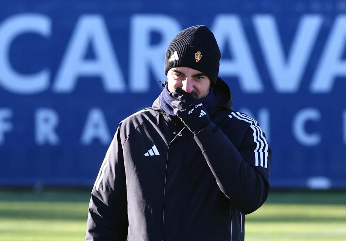 Rubén Sellés, en un entrenamiento en la Ciudad Deportiva.
