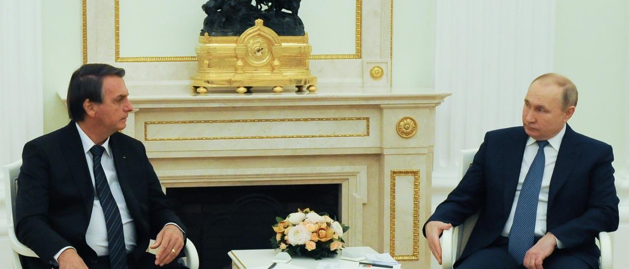 Jair Bolsonaro y Vladimir Putin.