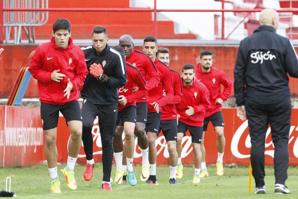 Entrenamiento del Sporting de Gijón