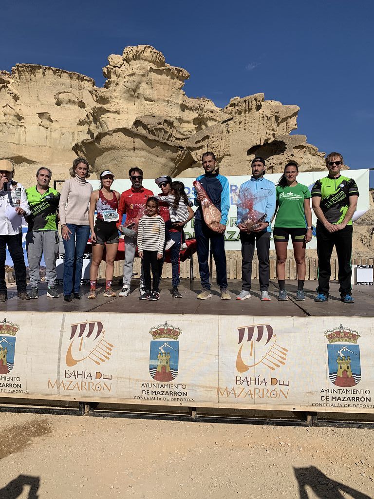 Todas las imágenes del cross por las calas de Bolnuevo, en Mazarrón