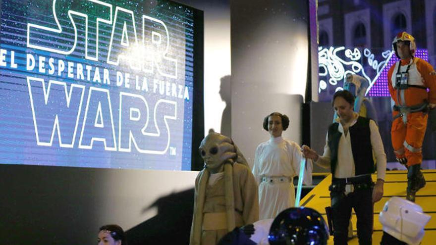 Estreno de &#039;Star Wars&#039; en una sala de Madrid.