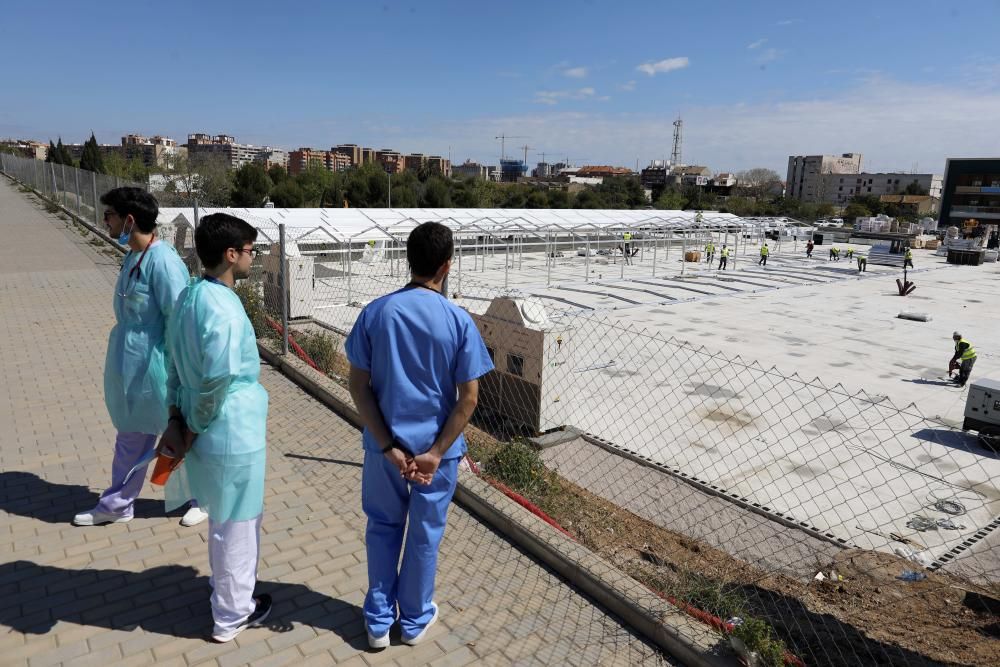 Así avanzan las obras del hospital de campaña