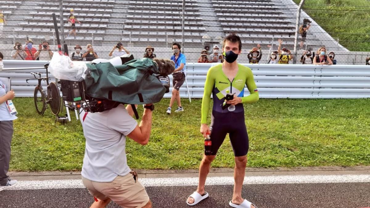 Primoz Roglic, tras acabar la prueba