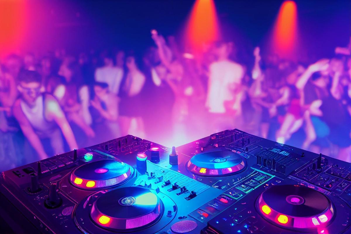 Imagen de una fiesta en una discoteca.