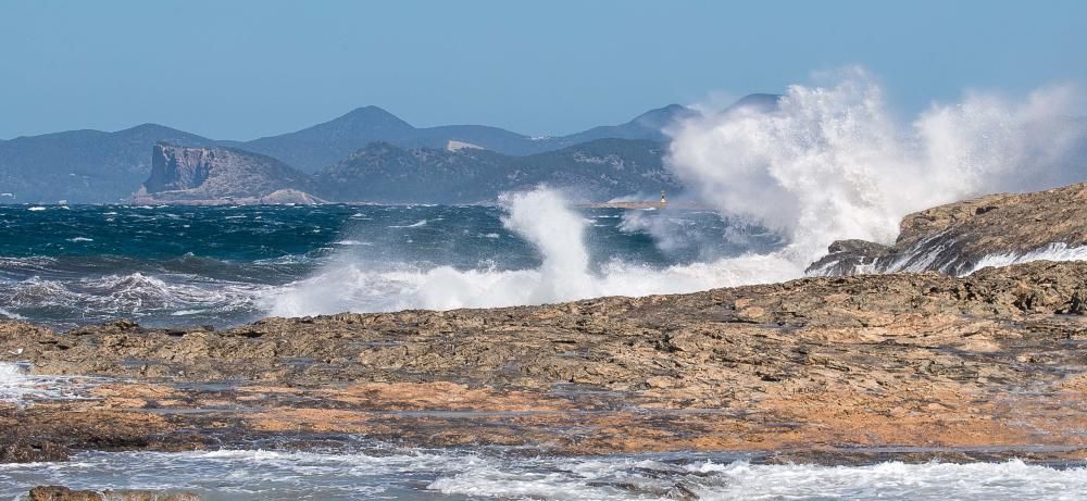 Temporal de viento en Ibiza y Formentera