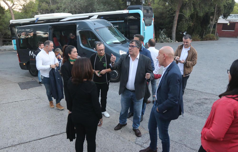 Los exteriores del Castillo de Gibralfaro minutos antes del inicio del concierto de Pablo Alborán.