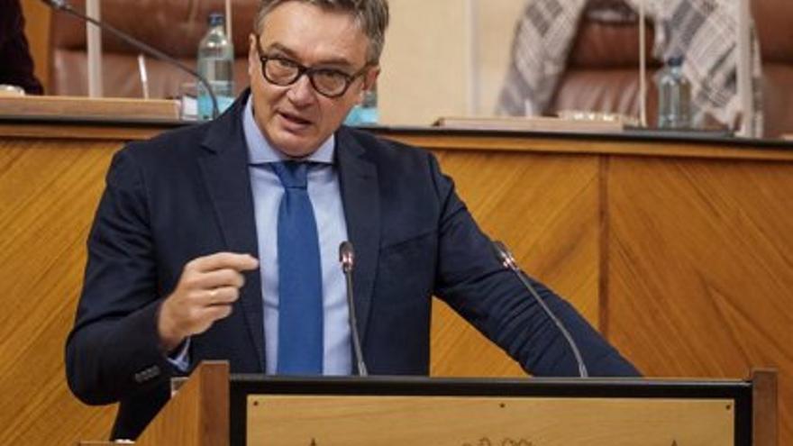 Manuel Gavira en el Parlamento de Andalucía.