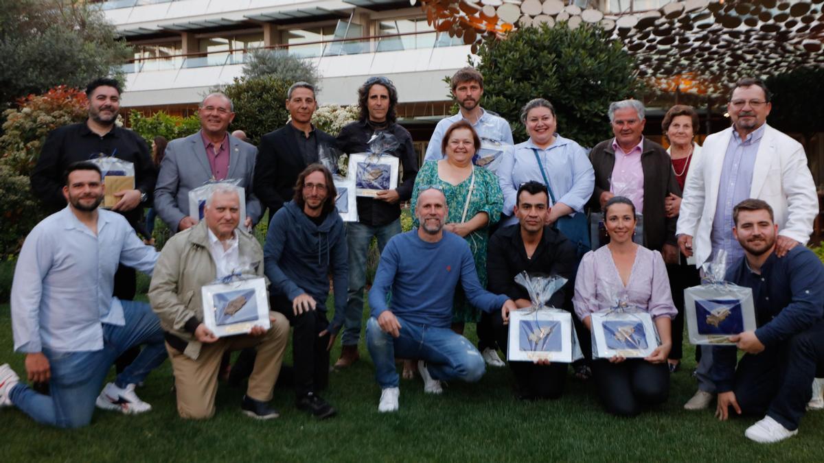 Imagen de grupo de los distinguidos con los Premios Sabors d'Eivissa.