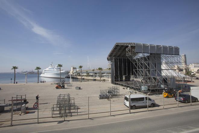 Muelle 12, un espacio al aire libre para la cultura en Alicante