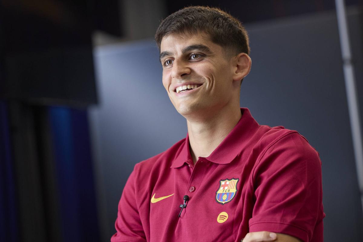 Entrevista a Gerard Martín jugador del FC Barcelona Foto: Dani Barbeito Ciutat Esportiva Joan Gamper