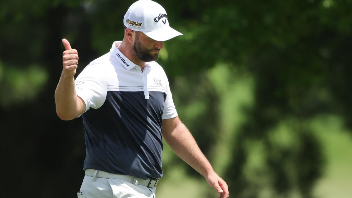 Rahm arrancó tarde pero pudo firmar tres birdies en los hoyos finales, sin fallo