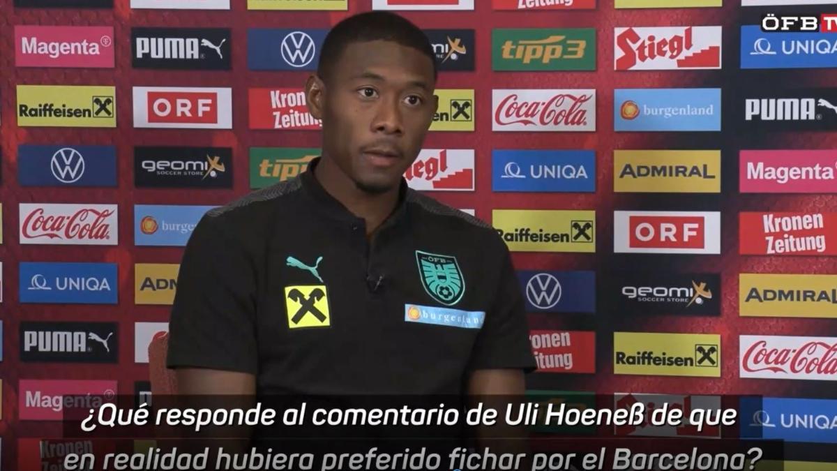 David Alaba habló sobre su supuesta preferencia en haber fichado por el Barça