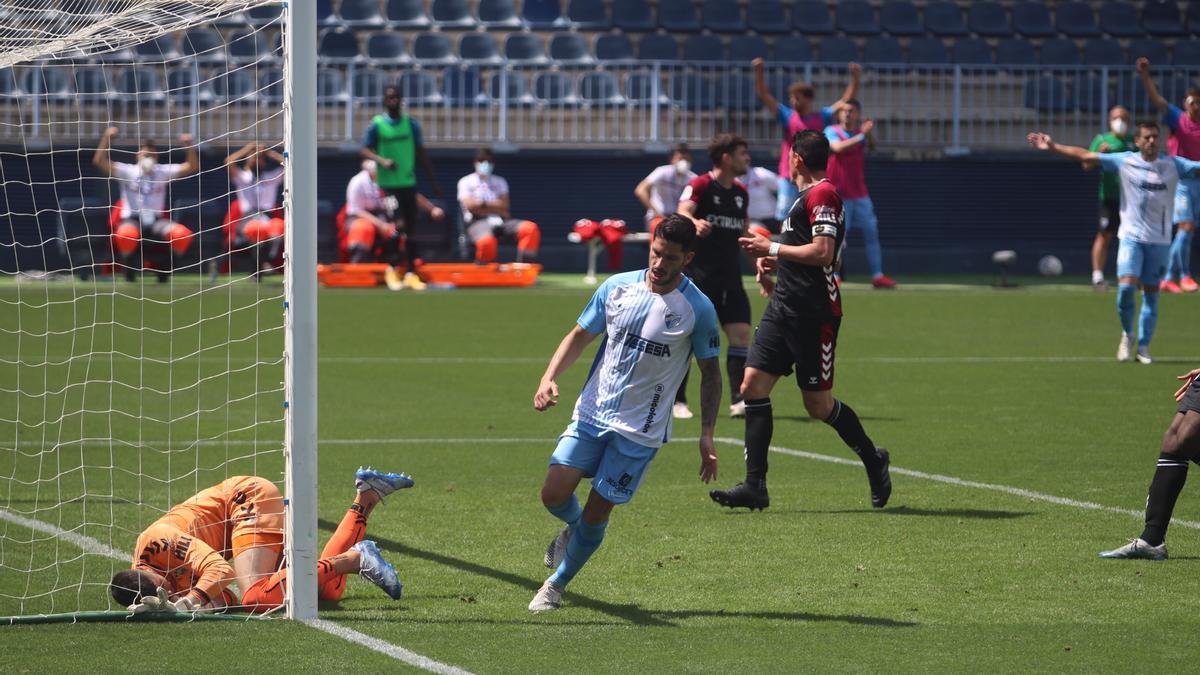 Caye Quintana se reencuentra con el gol ante el Albacete.