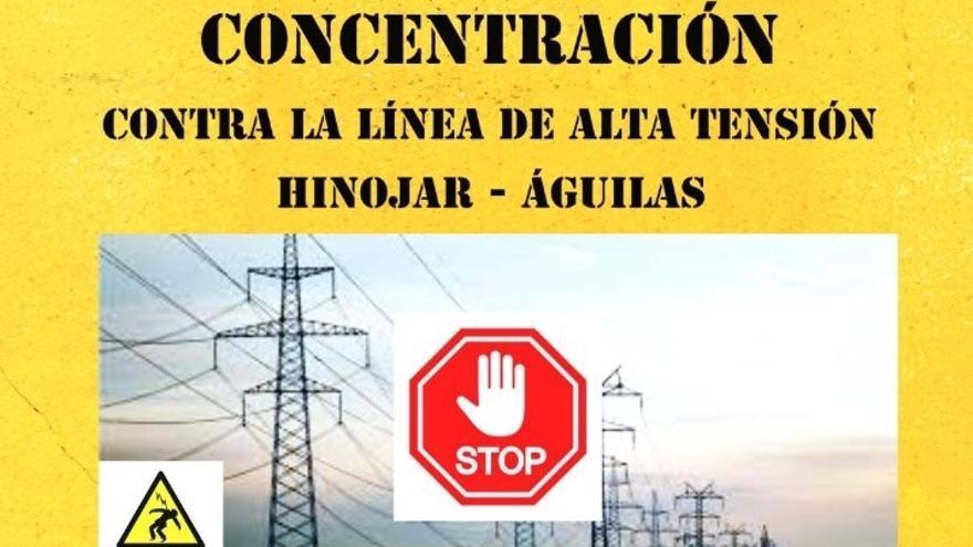 Los afectados por la línea de alta tensión de Lorca se van a las puertas de San Esteban