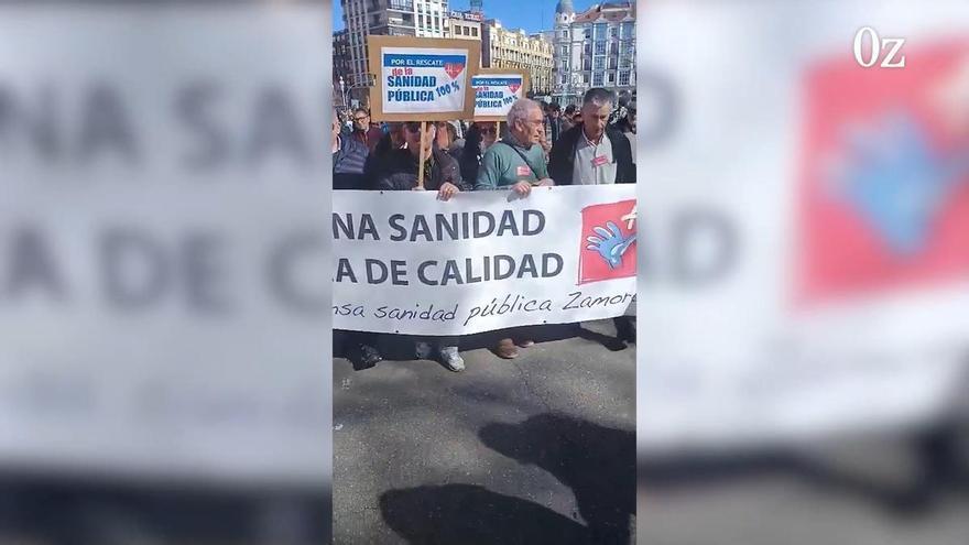 La plataforma de la sanidad de Zamora habla de éxito de la manifestación regional