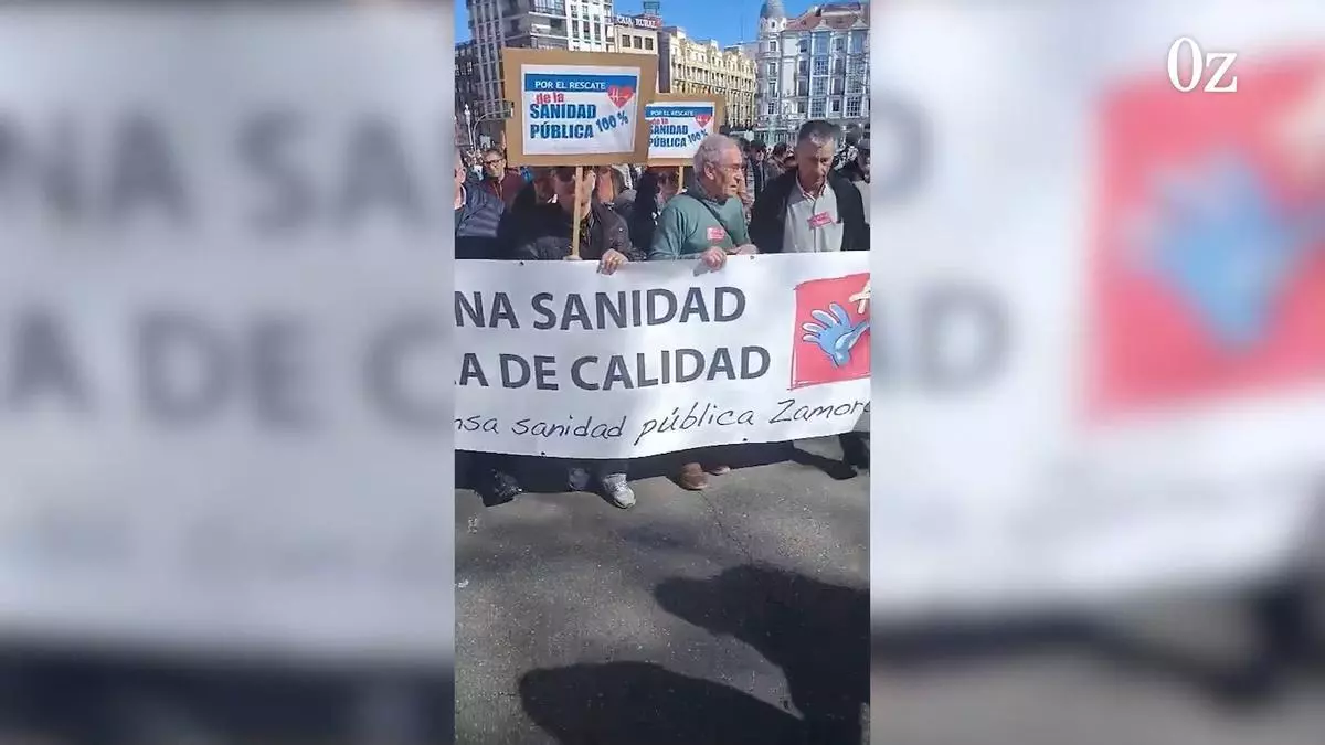 La plataforma de la sanidad de Zamora habla de éxito de la manifestación regional