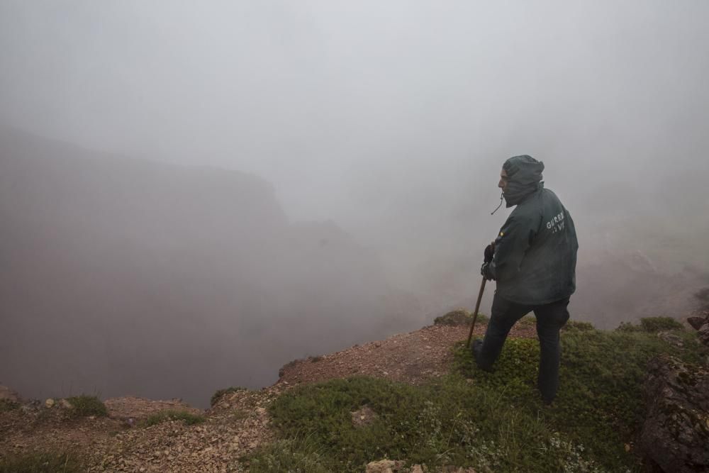 Rescate del montañero desaparecido en Somiedo