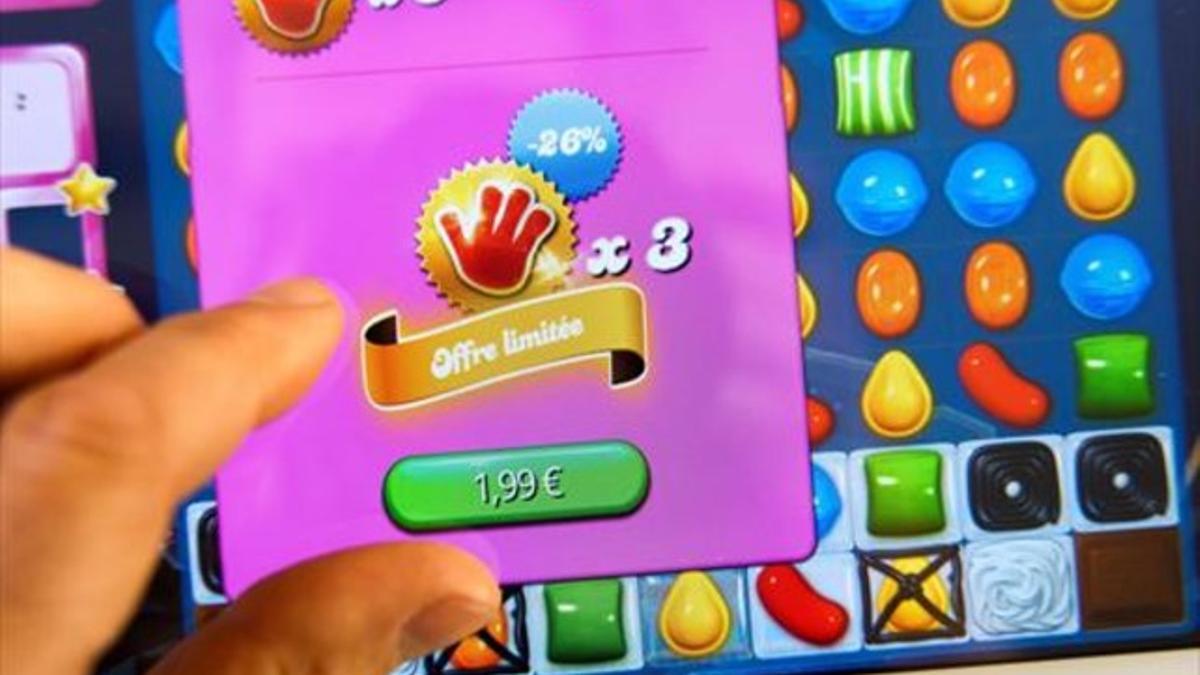 El juego para móviles 'Candy Crush', desarrollado por King, consiste en eliminar caramelos.