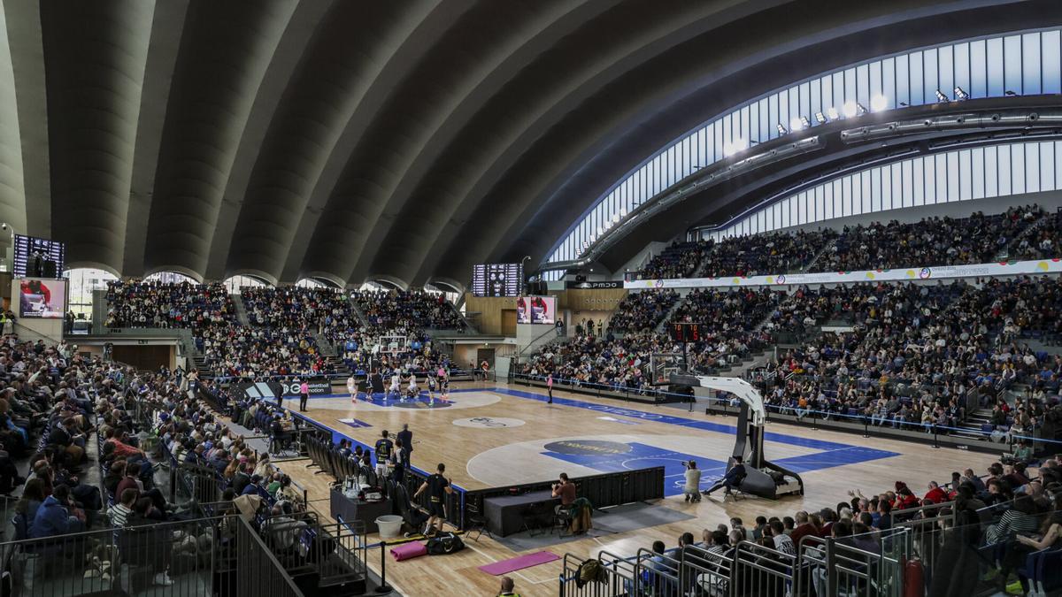 Aspecto del Palacio de los Deportes de Oviedo durante el Alimerka-Ourense