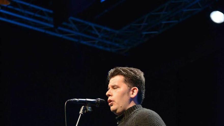 Héctor Braga, durante su actuación en el concurso.