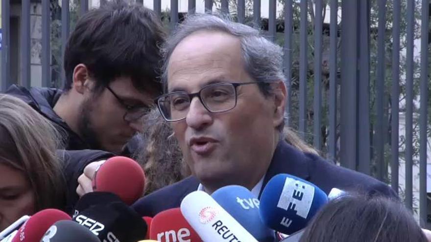 Torra: "Las urnas son nuestro terreno de juego"