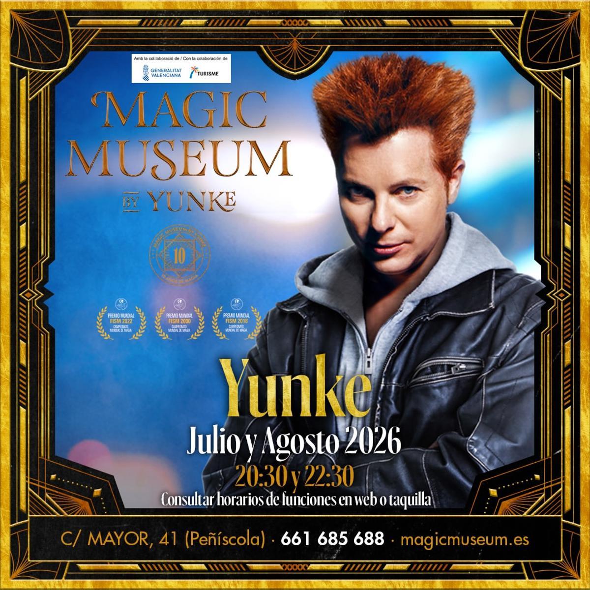Cartelera del Mago Yunke - julio/agosto