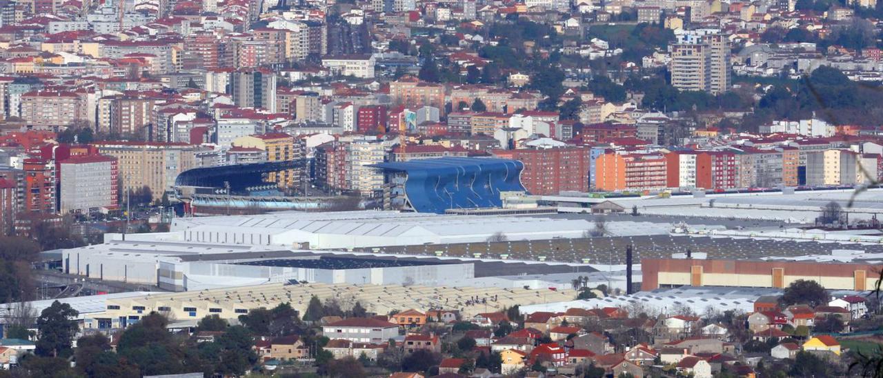 Vista de las instalaciones de Stellantis en Vigo.
