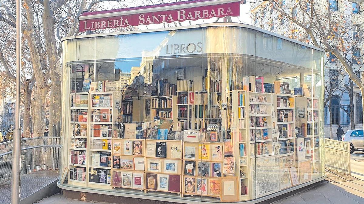 La librería Santa Bárbara, en la plaza del mismo nombre de Madrid