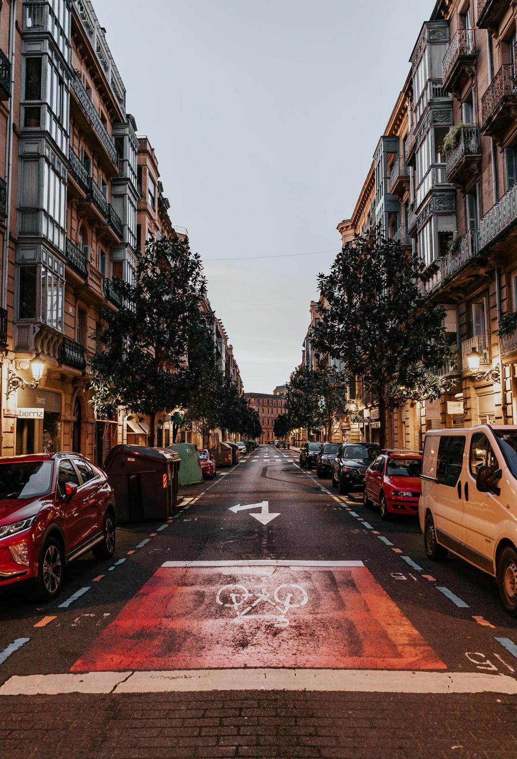 Calle de Donostia, capital de Guipuzcoa una de las principales ciudades de País Vasco