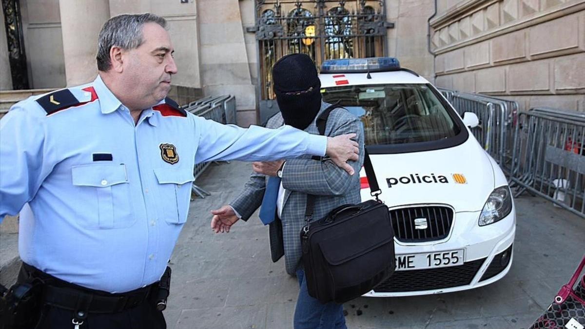 Joaquim Benítez, a su llegada a la Audiencia de Barcelona