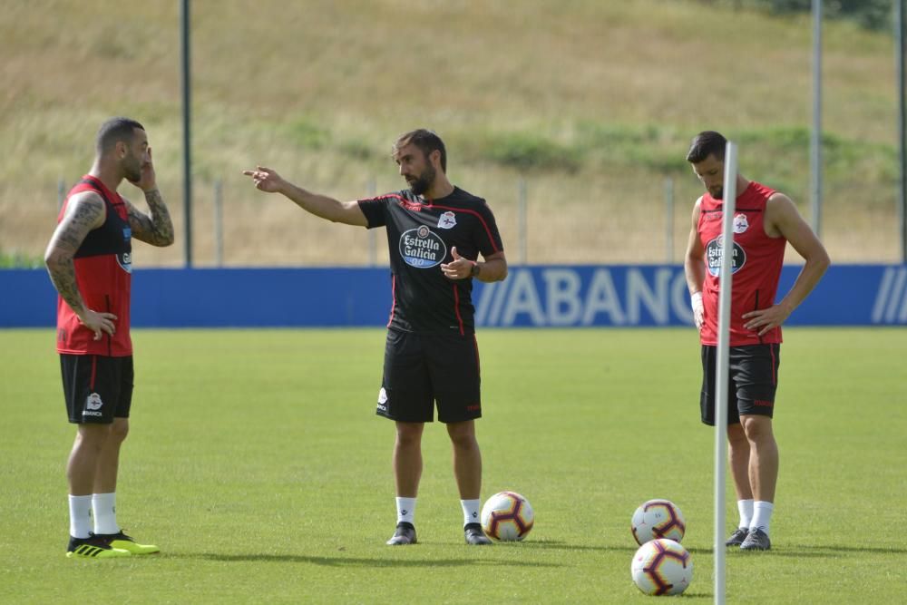 El equipo comienza la semana con tratamiento de fisioterapia para Diego Rolan, mientras que Borja Valle y Guilherme dos Santos completaron una parte del entrenamiento con el grupo y otra en solitario.