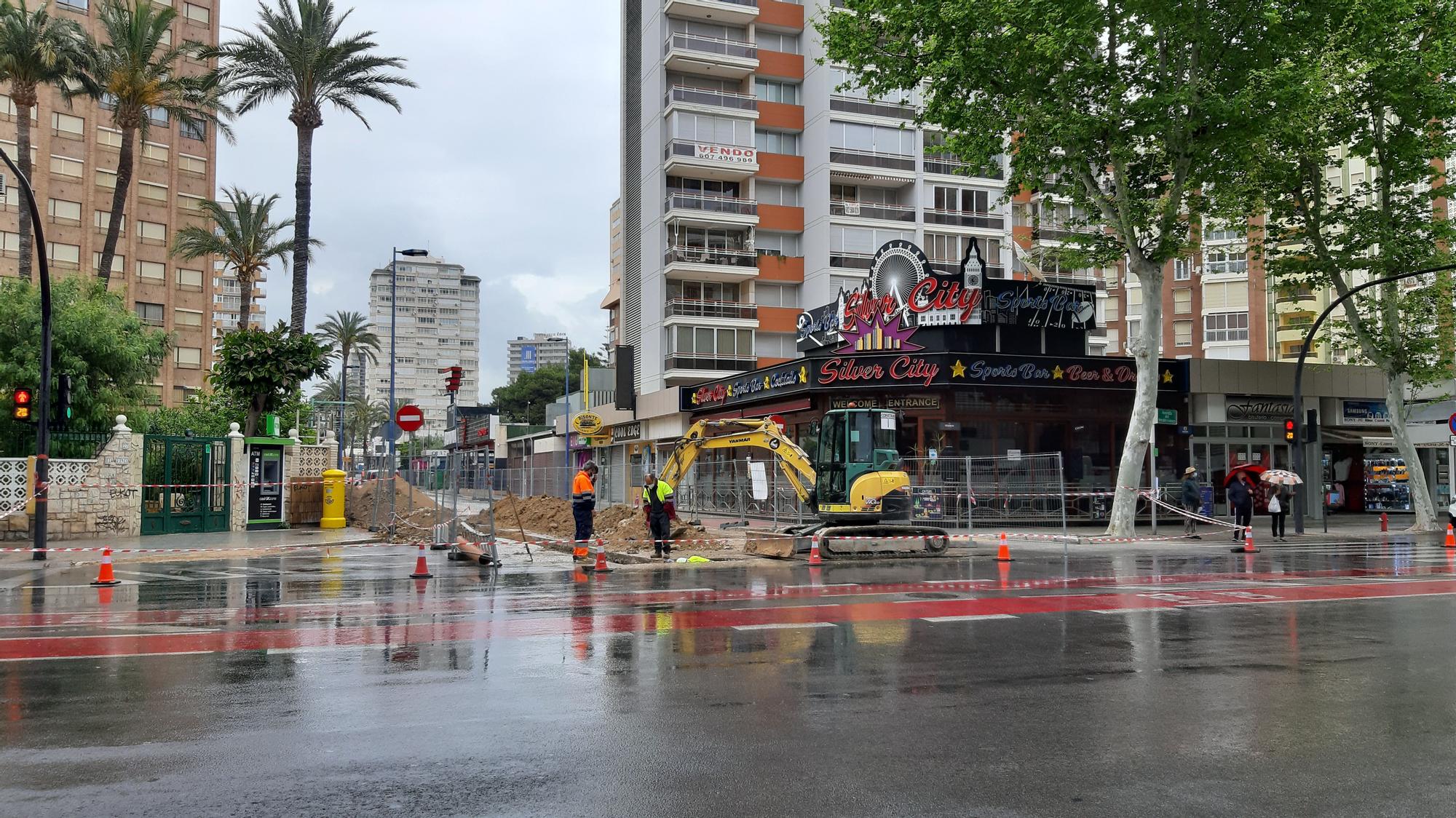 Obras en la 'zona guiri' de Benidorm