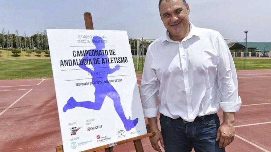 César Carrasco, concejal de Deporte de Torremolinos, en la presentación del Campeonato.