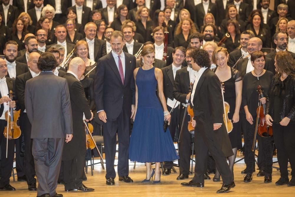 Los Reyes asisten al concierto de la Fundación Princesa de Asturias en el Auditorio Príncipe Felipe