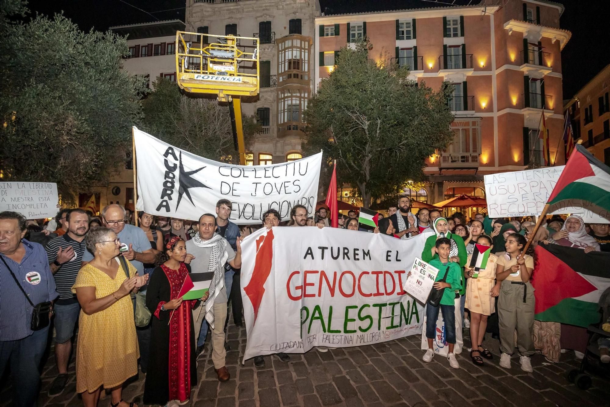 500 Menschen beteiligen sich an Pro-Palästina-Demo in Palma