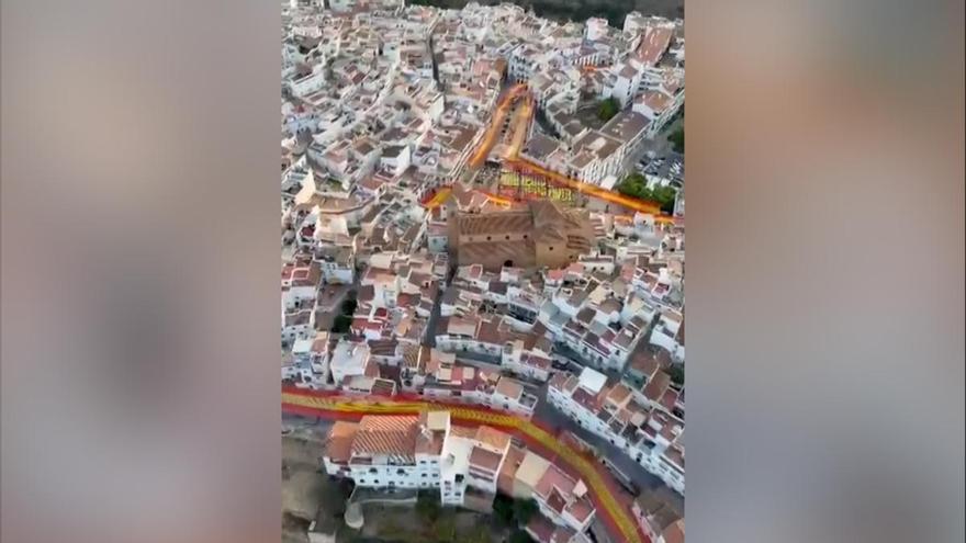 TORROX MÁLAGA BANDERA ESPAÑA GIGANTE