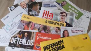 Propaganda electoral de todos los partidos para las elecciones catalanas del 12M