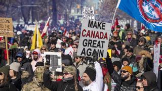 ¿Clamor de libertad o caos? Un día entre las protestas de camioneros en Ottawa