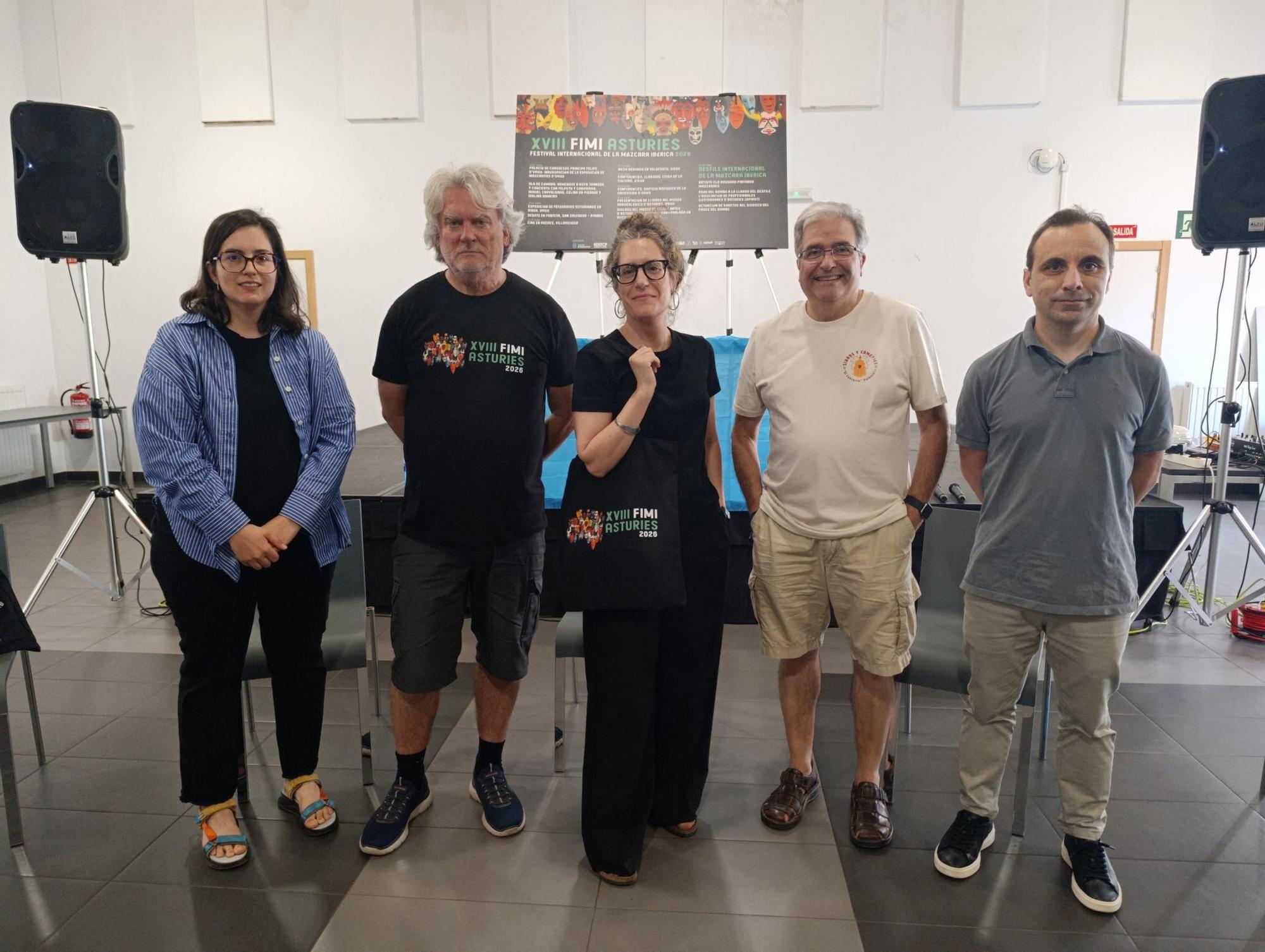 Por la izquierda, Sara del Hoyo, Helder Ferreira, Cristina Cantero, Pablo Canal y César  Rodríguez.