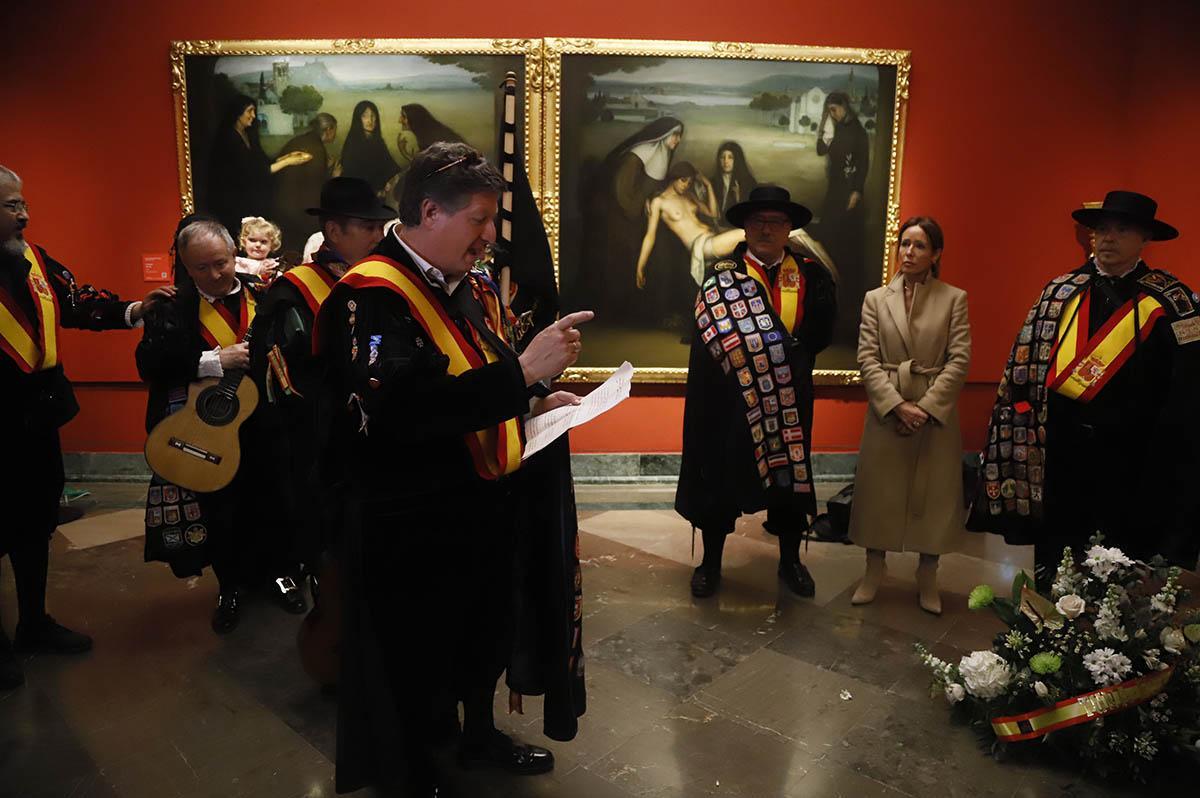 Los tunos realizan un homenaje a Julio Romero de Torres en el museo del pintor